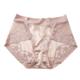 High-end satin light luxury lace large size waist underwear ladies hip breathable net yarn cotton crotch briefs