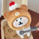 Burnt Bread Series 10cm Cotton Doll Headgear Self-Deprecating Bear Labubu Baby Clothes Plush Doll Doll Accessories