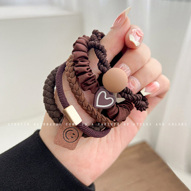 
Elastic mixed set, durable headband to tie hair, simple ponytail hair rope, classy new hair tie