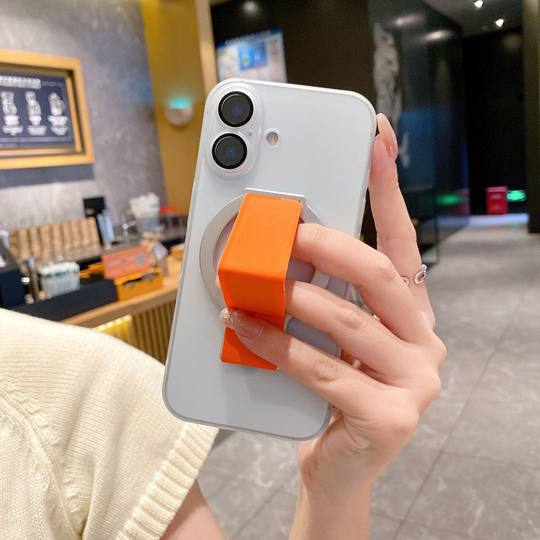 Cross-border Desktop Aluminum Alloy Folding Magnetic Bracket for Xiaomi Apple Samsung Mobile Phone Universal Leather Bracket