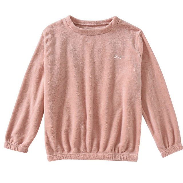 Fairy warm pants jacket put on female autumn and winter coral velvet warm loose loose large size pajamas
