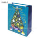 Cross Border 25 Years New Christmas Gift Bag Christmas Eve Handbag Candy Packaging Creative White Card Kraft Paper Packaging