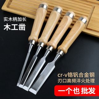 Cross-border Craftsman tools Fraxinus mandshurica new woodworking chisel Beech 6160 chrome vanadium steel flat chisel Carpenter flat chisel wholesale