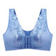 Ultra-thin large-size bra buckle-free steel ring adjustment large breasts show small breathable and gathered pair of breasts underwear for women