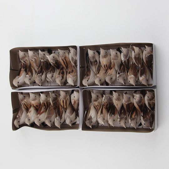 Simulation bird wire plastic bird craft simulation bird garden floral binding color feather bird DIY decoration