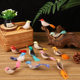 Simulation bird wire plastic bird craft simulation bird garden floral binding color feather bird DIY decoration