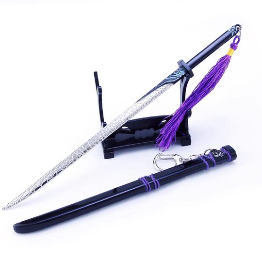 Assassin Wu Liuqi Magic Knife Thousand Blade Edition Luminous Sword Toy Knife Metal Boy Weapon Big Sword Children's Unopened Blade