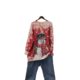 European and American large size women's clothing, women's ugly Christmas sweater animal pattern, snowflake 3D snowman pullover mink knitted sweater
