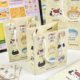 Milk yellow splash ink small animal gift bag ins storage bag cardboard high-value handbag gift hand thickened