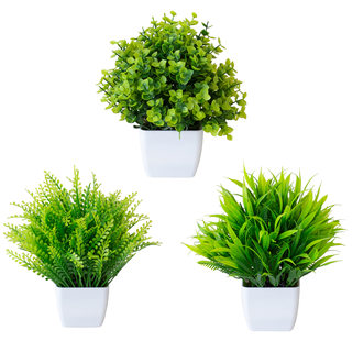 Simulation green plant potted plant simulation square potted plant home decoration small ornaments desktop bonsai manufacturers wholesale