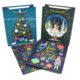 Cross Border 25 Years New Christmas Gift Bag Christmas Eve Handbag Candy Packaging Creative White Card Kraft Paper Packaging