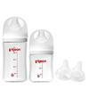 贝亲自然实感玻璃奶瓶160ml+PPSU240ml
