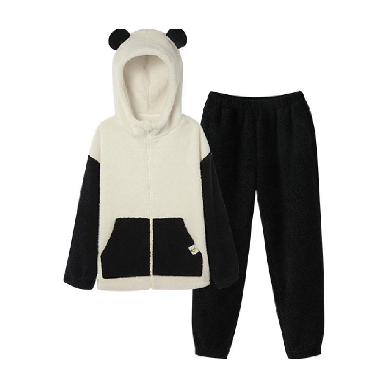 【虞书欣同款】ubras熊绒绒珊瑚绒情侣睡衣厚