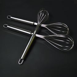 Stainless steel manual egg beater 12-line household mini whipped cream egg beater baking tool mixer