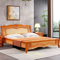 Натуральные виноградные лозы отредактировали кровать юго -восточную Азию мебельный отель, лоза, европейская виноградная лоза -двойная кровать 1,8 метра, большая кровать