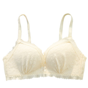 
Princess Daisha Pure Desire French Underwear Women's Triangular Cup Thin Large Breasts Show Small Push-up Sexy Girl Bra Set