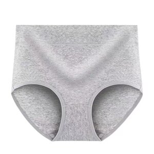 
Middle-aged pure cotton underwear women's tummy control high waist women's antibacterial large size solid color hip lifting triangle high quality soft 5 cotton