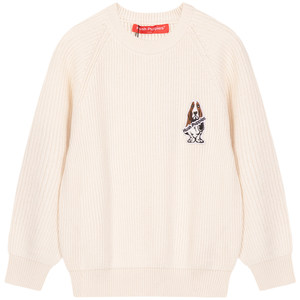 
Hush Puppies Children's Clothing Boys' Knitted Sweaters Autumn and Winter New Children's Casual Sweaters Big Children's Warm Round Neck Pullovers