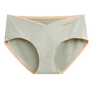 
Maternity underwear summer thin ice silk seamless late pregnancy early and mid-term summer pure cotton crotch antibacterial large size low waist