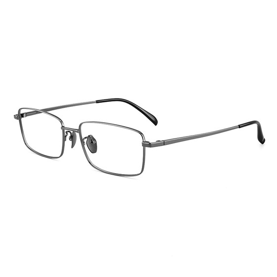 
Pure titanium full-frame myopia glasses for men can be matched with high-level sense box Zeiss anti-blue light eye lens frame