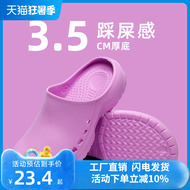 Dép đi trong phòng mổ đế mềm Giày y tá bác sĩ Bao Đầu chống trơn trượt giày có lỗ chống mài mòn phòng sạch phòng thí nghiệm dép quai hậu nam