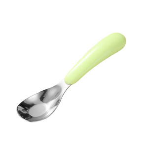 
Yuanbao spoon for children's meals 316 stainless steel rice spoon for babies to eat independently and learn to eat training