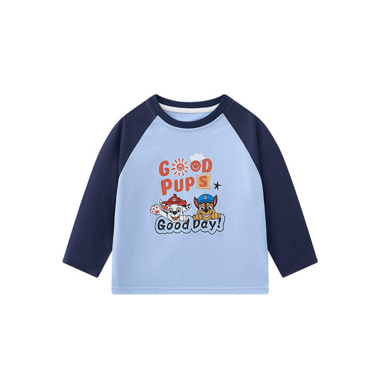 
Paw Patrol Boys Long Sleeve T-shirt Spring and Autumn 2026 New Autumn Pure Cotton Children's Top Baby Boy Clothes
