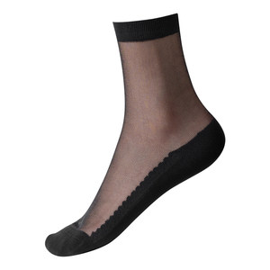 
Boneless stockings cotton bottom non-slip socks women's mid-calf socks 2026 new hot style antibacterial and deodorant black stockings