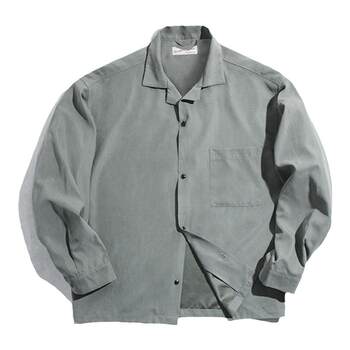 
[Peach Skin] Maden Workwear Cuban Collar Shirt