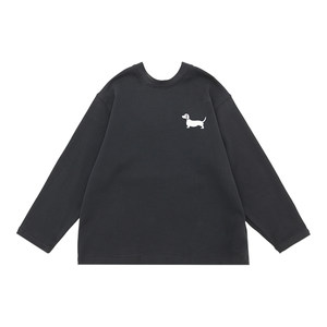 
Children's base shirt 2025 winter new style self-made thickened top for middle and large children pure cotton Korean version boys long-sleeved T-shirt