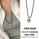 s925 sterling silver black rope love pendant necklace Korean ins heart long adjustable clavicle chain niche design