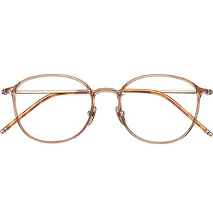 
Ultra-light and cold brown glasses frame for women myopia can be matched with lenses to prevent blue light Korean style without makeup white pure titanium lens frame