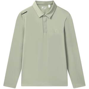 
FILA official men's knitted long-sleeved POLO shirt 2025 new winter fashion casual base top