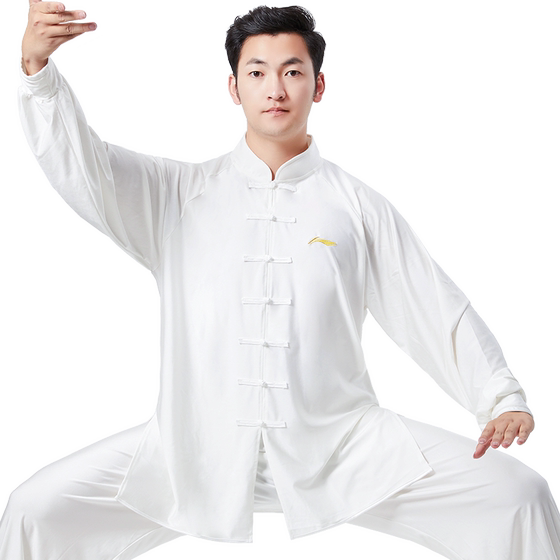 
Li Ning Tai Chi suit for men 2026 new summer thin Baduanjin practice suit for women high-end performance competition Tai Chi suit