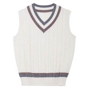 Cultum beautiful nornow wool knitted sleeveless vest over stacking new vest men's retirble Yinglun College wind sweater