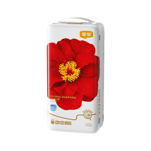 
Yiying weak sour red camellia pull pants ultra-thin breathable baby diapers dry and soft baby diapers