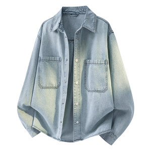 
Macheda spring workwear for men and women, American denim shirts, trendy, fresh and versatile shirts, versatile jackets for couples