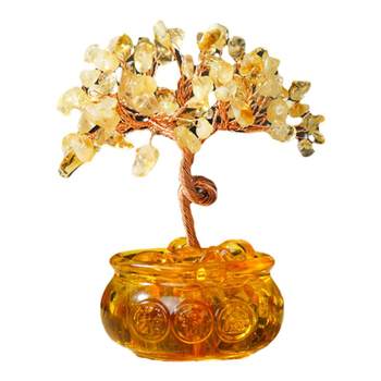 Fuzhengju crystal cornucopia money tree creative ornaments