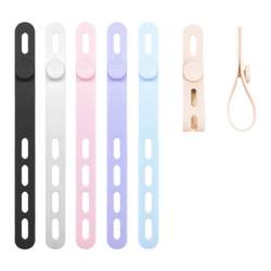 Power cord organizer holder, adjustable silicone data cable, network cable storage tie, hair dryer cable winder, strap