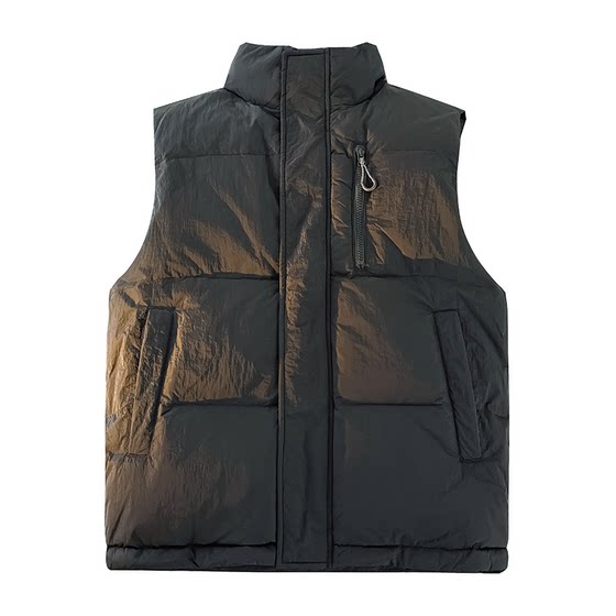 Duck Down Vest Men's Outer Wear 2025 Autumn and Winter New Casual Simple Versatile Stand Collar Warm Duck Down Vest XZ