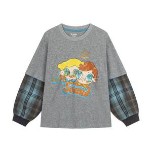 
Malatin children's clothing children's T-shirt 2025 autumn clothing new style for boys and girls antibacterial and versatile casual long-sleeved T-shirt