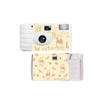 Genuine Disney co-branded peripheral Winnie the Pooh puff disposable film camera film birthday gift for girls