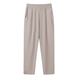 
Yalu Mama Summer Ice Silk Nine-Point Pants 2026 New Middle-aged and Elderly Women's Fashionable Summer Casual Pants Thin Section
