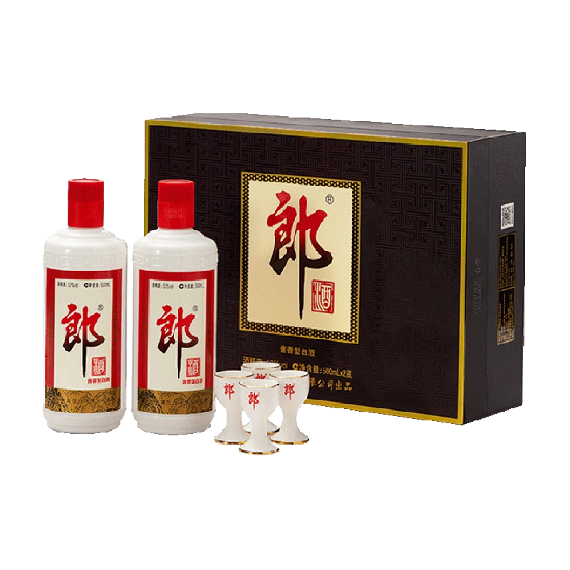 郎酒郎牌郎酒（礼盒装）500mL*2瓶53度酱香型高档白酒粮食酒-Taobao 