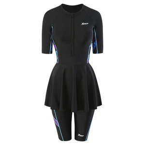 
Xtep swimsuit for middle-aged mothers split 2026 new large size slimming fat mm middle-aged and elderly conservative hot spring bathing