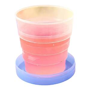 Travel compression cups carry students portable water cup telescopic cup creative cartoon cute folding cup