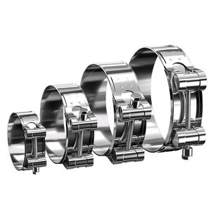 304/201 Stainless steel powerful throat hug European single -headed hoe thick pipe hoop and wide pipe kaka hoop card
