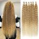 Synthetic Curly Hair Bundles Water Wave Extensions Weave