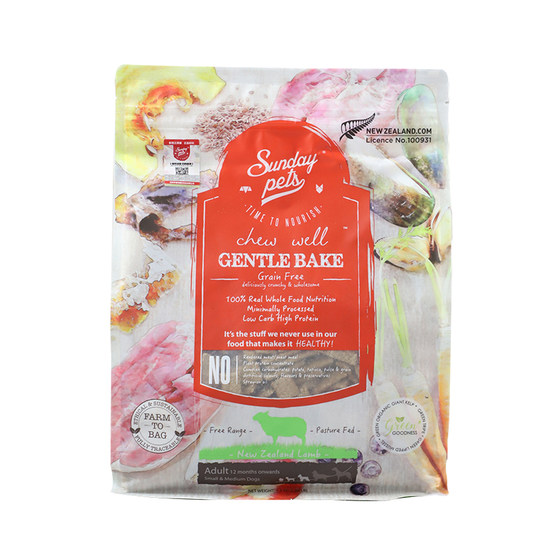 
New Zealand Sundaypets imported beef baked into dog food staple food small and medium-sized dog bone-strengthening fresh meat staple food