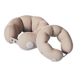 
2025 new inflatable u-shaped pillow press-type cervical head pillow sitting on the car and plane neck pillow folding portable U-shaped